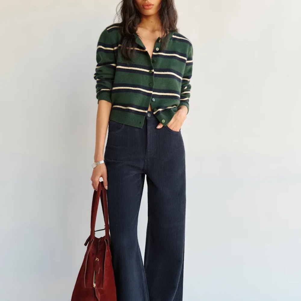 Reformation Clara Cashmere Crew Cardigan